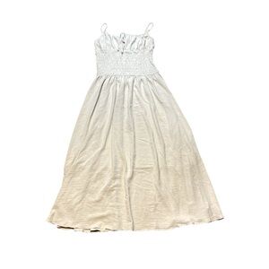 Off white beige long dress